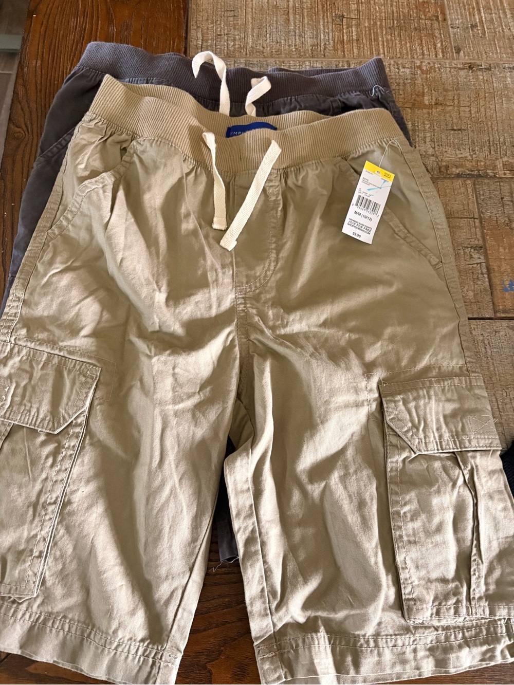 Sears Beige Drawstring Cargo Shorts